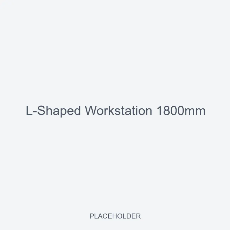 L-Shaped Workstation 1800mm