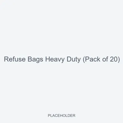 Refuse Bags Heavy Duty (Pack of 20)