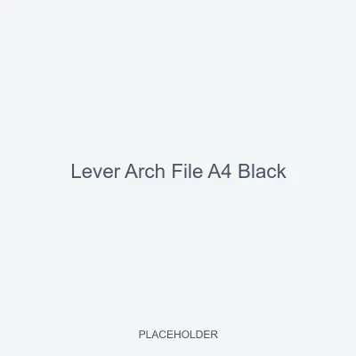 Lever Arch File A4 Black