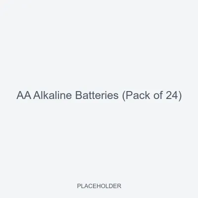 AA Alkaline Batteries (Pack of 24)