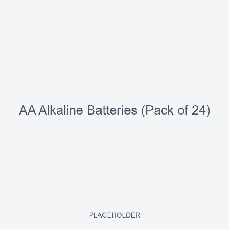 AA Alkaline Batteries (Pack of 24)