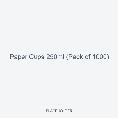 Paper Cups 250ml (Pack of 1000)
