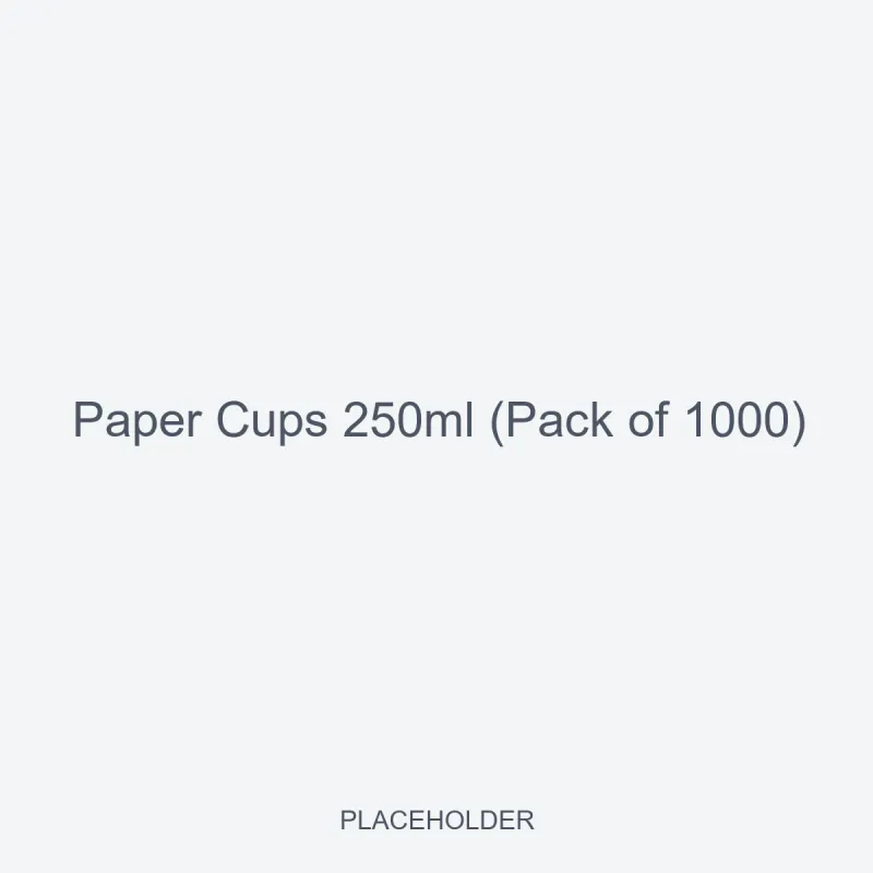 Paper Cups 250ml (Pack of 1000)