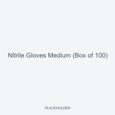 Nitrile Gloves Medium (Box of 100)