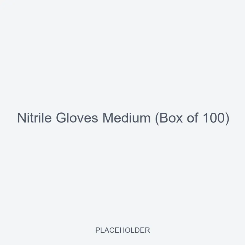 Nitrile Gloves Medium (Box of 100)
