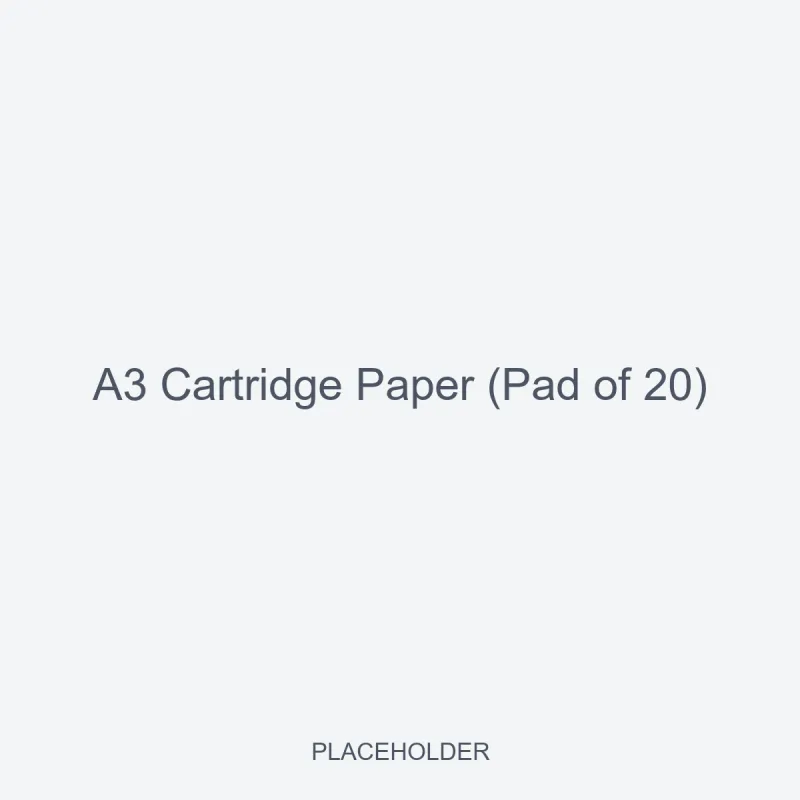 A3 Cartridge Paper (Pad of 20)
