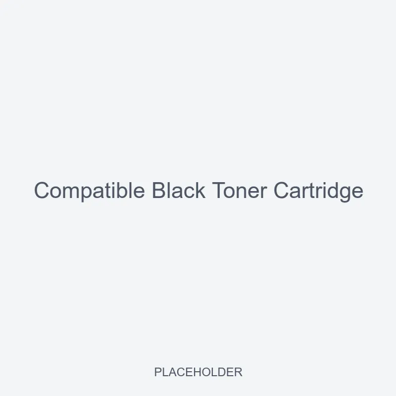 Compatible Black Toner Cartridge