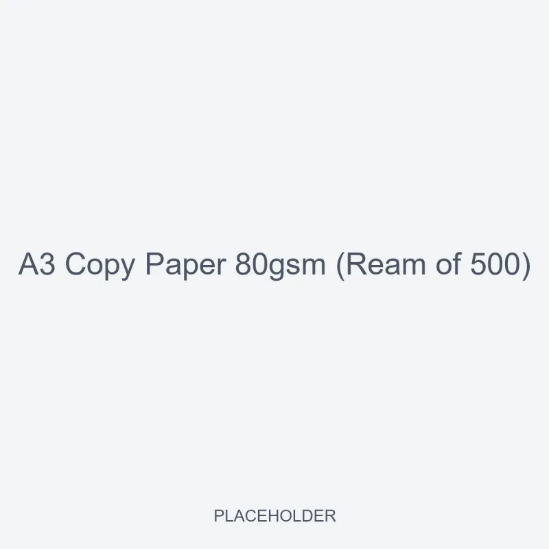 A3 Copy Paper 80gsm (Ream of 500)