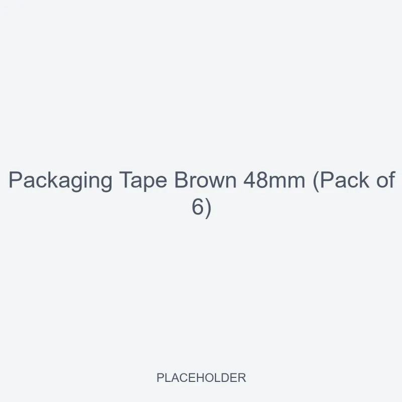 Packaging Tape Brown 48mm (Pack of 6)