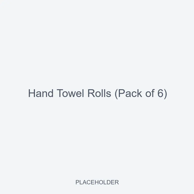 Hand Towel Rolls (Pack of 6)