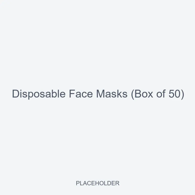 Disposable Face Masks (Box of 50)