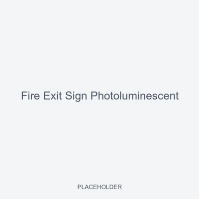 Fire Exit Sign Photoluminescent