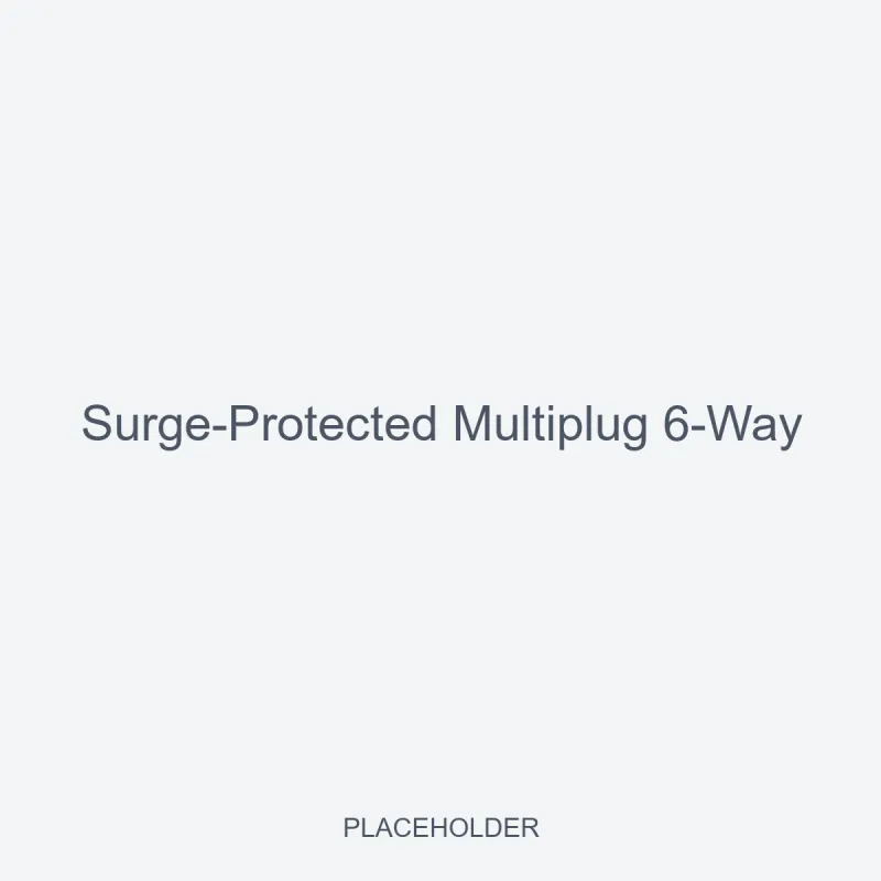 Surge-Protected Multiplug 6-Way