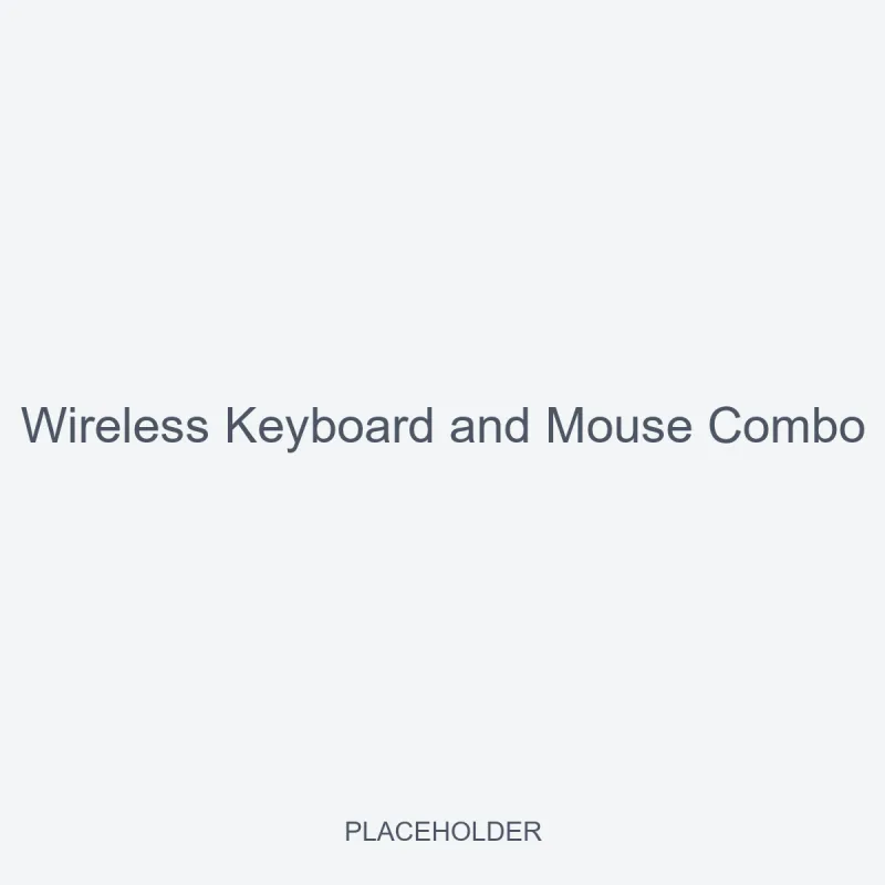 Wireless Keyboard and Mouse Combo