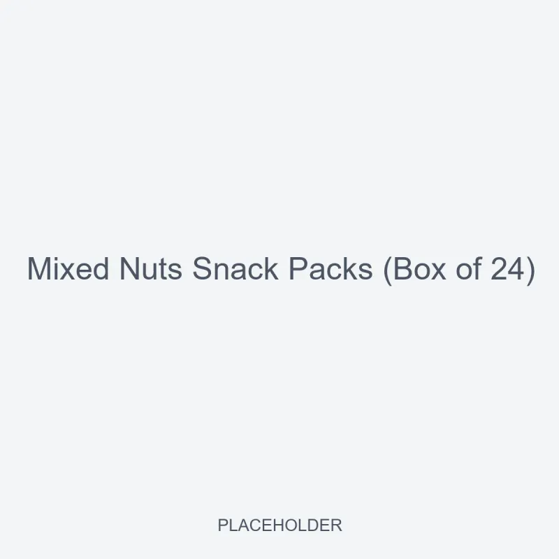 Mixed Nuts Snack Packs (Box of 24)